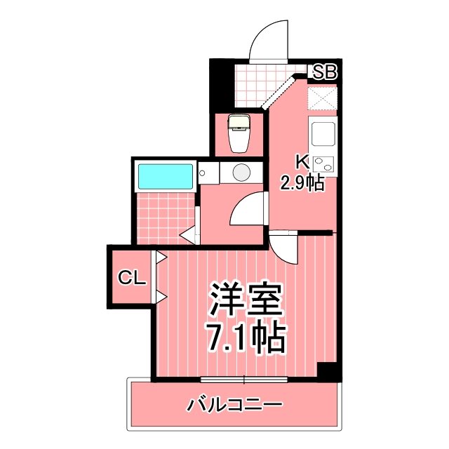 ラメールヒダカ関内 間取り図