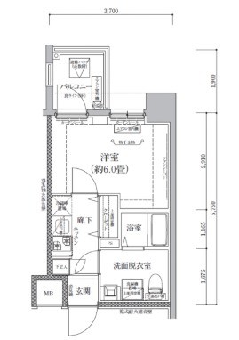 ルフレグランデ新川崎 間取り図