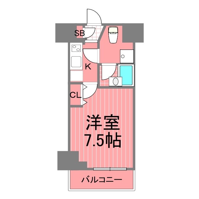 フェニックス横濱関内ベイガイア 間取り図