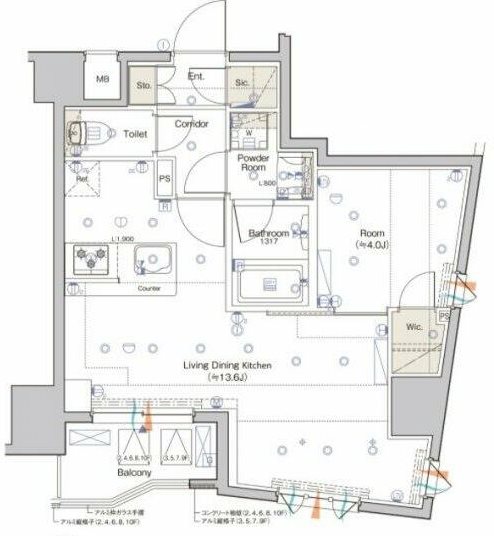 シーフォルム関内ツー  間取り図