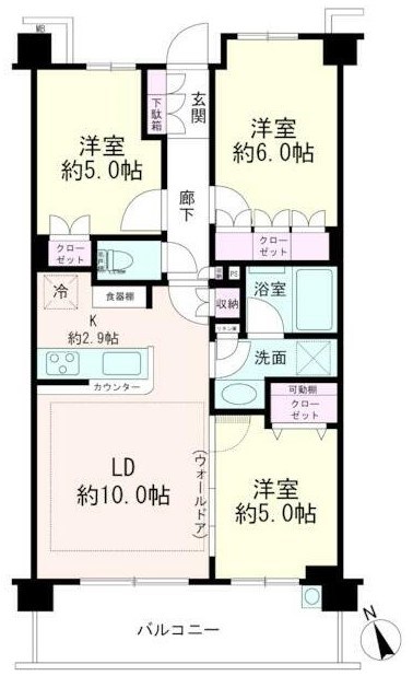 パレステージ上大岡シャインコート  間取り図