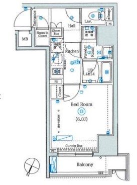 ショーケンレジデンス横浜伊勢佐木町 間取り図