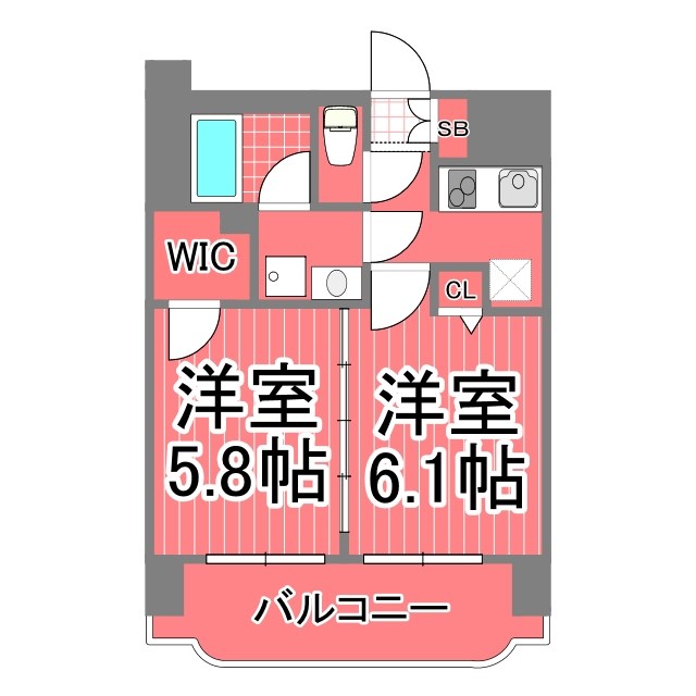 グリフィン横浜ベイグランデ弐番館   間取り図