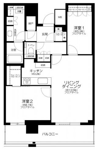 ザタワー横浜北仲 間取り図