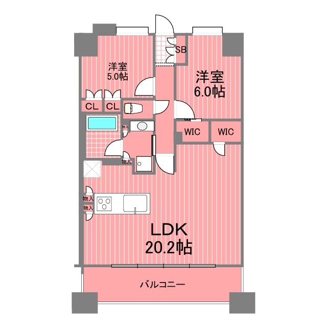 プロスタイル横浜馬車道 間取り図