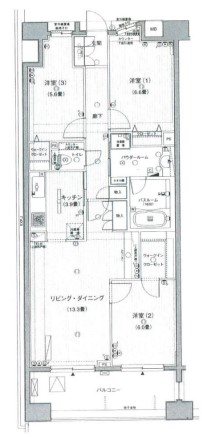 エルエープライル新横浜  間取り図