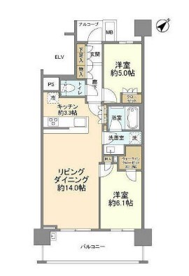 ザパークハウス横浜新子安ガーデン 間取り図