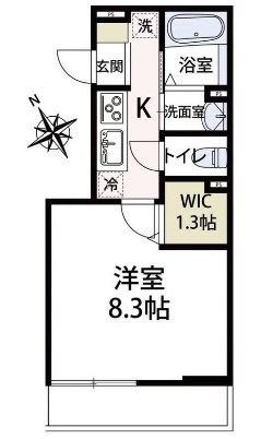 グランドゥール白楽 間取り図