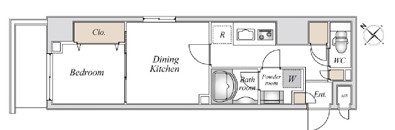 シティラックスツルミ 間取り図