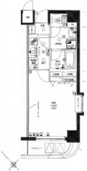 グリフィン横浜サザンフォート 間取り図