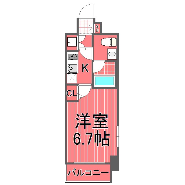 グランフォース横浜伊勢佐木町 間取り図