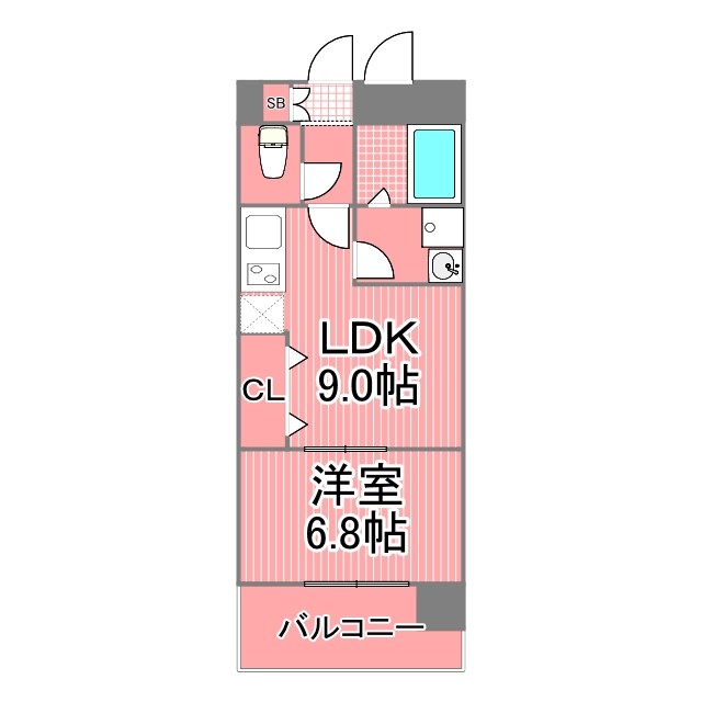 ヴィータローザ横浜吉野町 間取り図