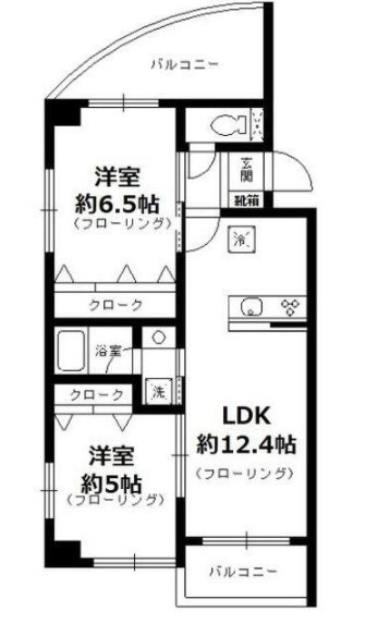 ウイステリアさいわい 間取り図