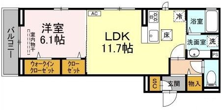 ブルームフォレスタ 間取り図