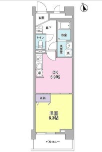 メルベイユヨコハマ 間取り図