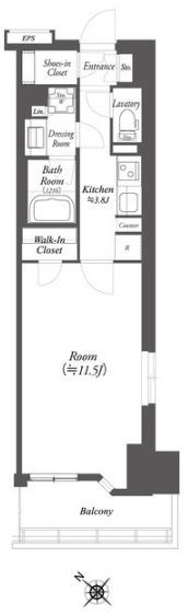 ワーブ横浜伊勢佐木町 間取り図