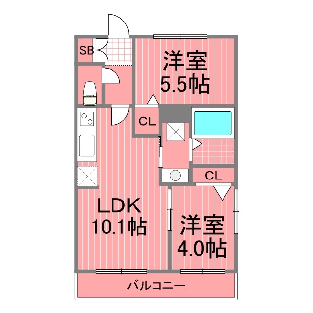 シャーメゾン綱島 間取り図