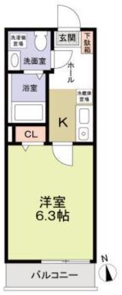シャトン横浜上大岡 間取り図