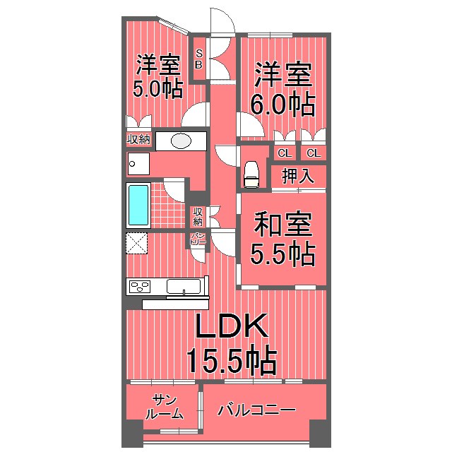 パークホームズ東神奈川ステーションアリーナ 間取り図