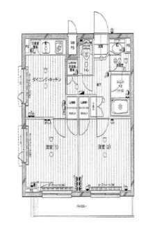 ルーブル神楽坂参番館   401号室 間取り