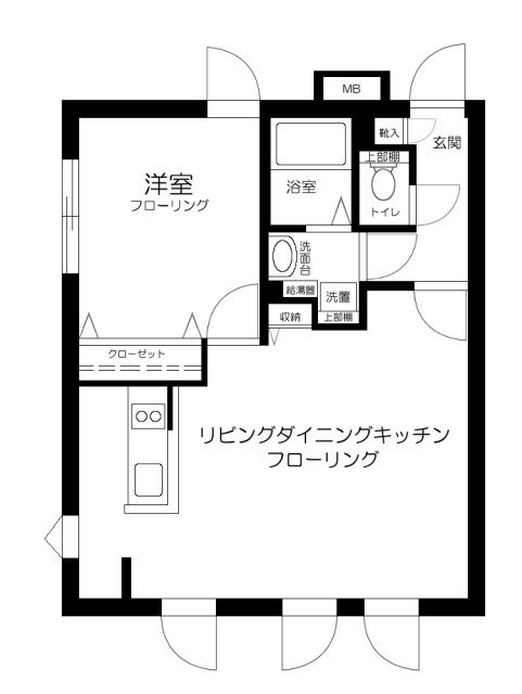 ラピス本郷    203号室 間取り