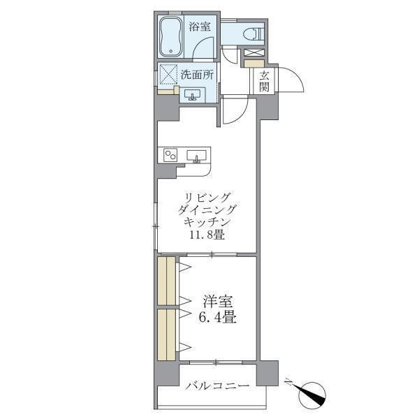 ラキャリラット日本橋 間取り