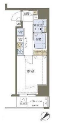 リヴシティ神田    403号室 間取り