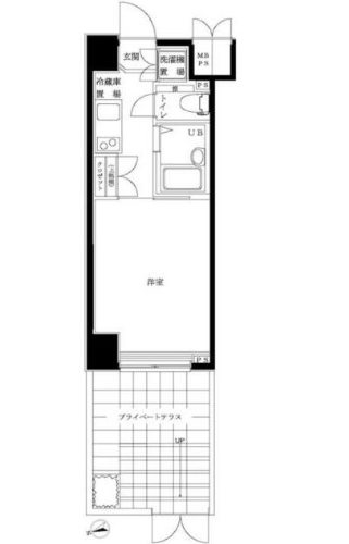 ルーブル早稲田   102号室 間取り