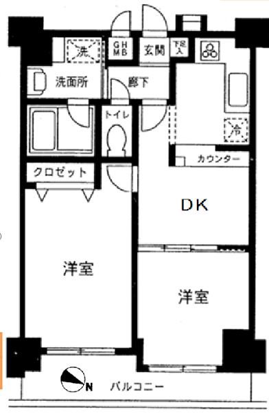 パレステュディオ日本橋浜町駅前   間取り