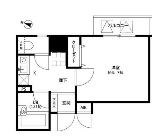 プレール九段     302号室 間取り