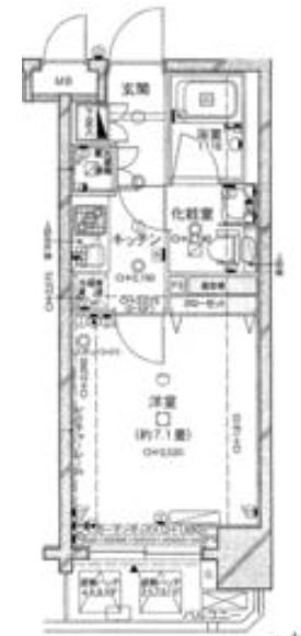 パレステュディオ銀座東壱番館   503号室 間取り