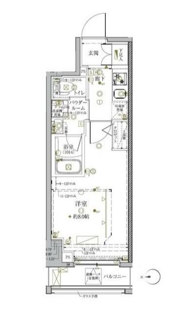 クレイシア秋葉原ラグゼスウィート   1003号室 間取り