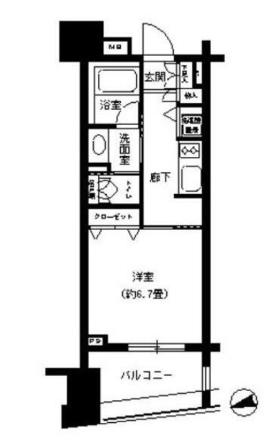 パークキューブ浅草田原町      304号室 間取り