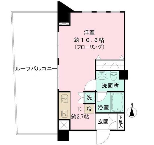 AXIS若松町   201号室 間取り