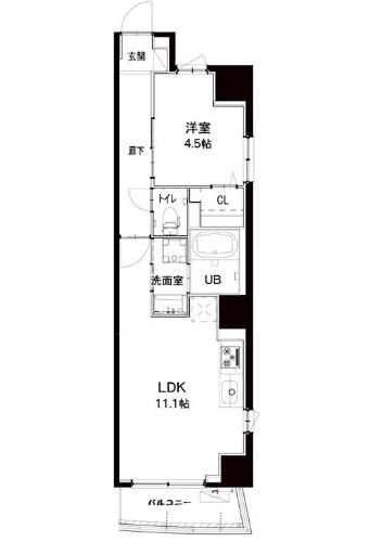 シルヴァーアウル 401号室 間取り