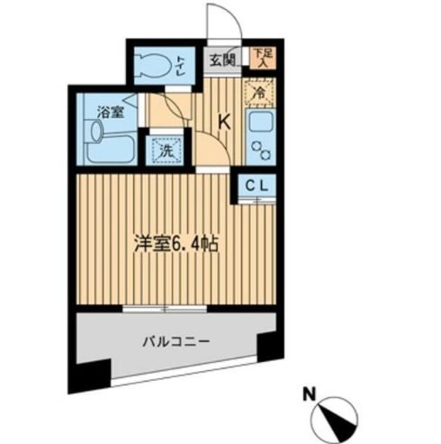 エスティメゾン千駄木  1203号室 間取り