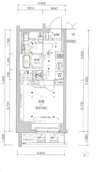 アルテシモプリマ     306号室 間取り