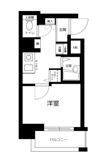 ジュエル京橋   504号室 間取り