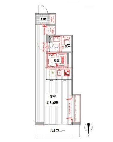 アルテール新御徒町  305号室 間取り