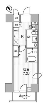 ステージファースト浅草橋Ⅱ 201号室 間取り