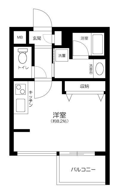 ルート四谷三丁目   416号室 間取り