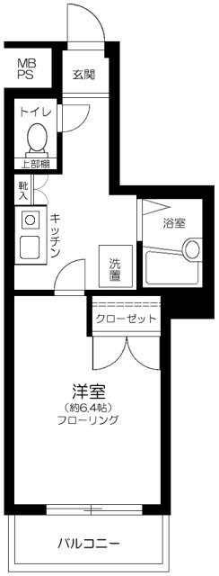 メインステージ日本橋箱崎    102号室 間取り