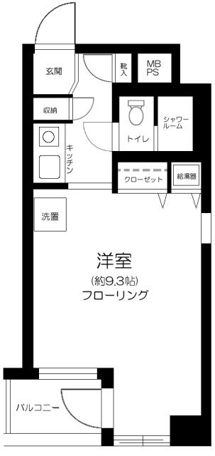 ビクセルお茶の水  401号室 間取り