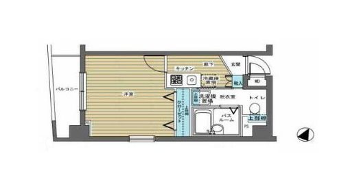 フェニックス日本橋浜町公園   204号室 間取り