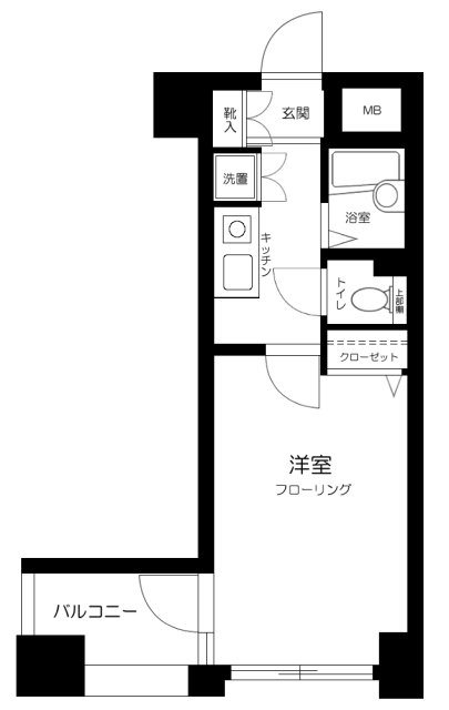 プレール文京ウエスト     304号室 間取り