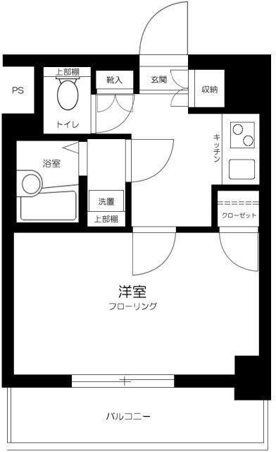 スカイコート神田第3    2号室 間取り