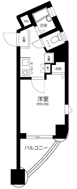 フォルトゥナ春日安藤坂  601号室 間取り