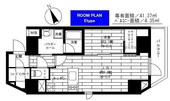 ステージファースト浅草橋   1302号室 間取り