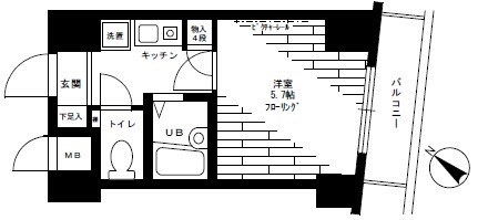 ステージファースト千石    302号室 間取り