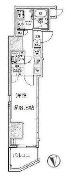 クレイシア神田淡路町  303号室 間取り